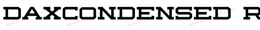 DAXCONDENSED REGULAR字体转换
